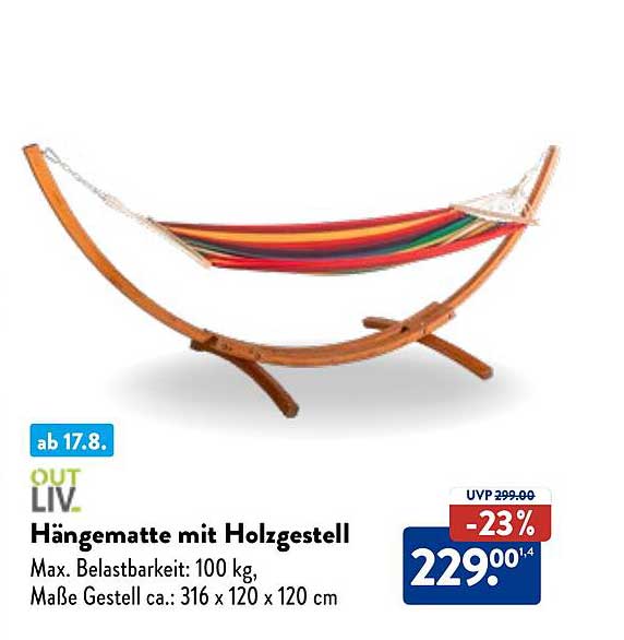 Hängematte mit Holzgestell