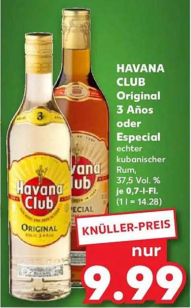 HAVANA CLUB Original 3 Años oder Especial - Echt kubanischer Rum