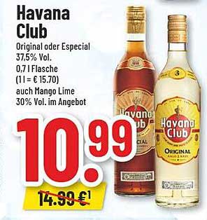 Havana Club Original oder Especial 0,7 l Flasche