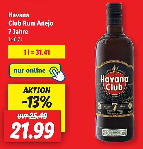 Havana Club Rum Añejo 7 Jahre
