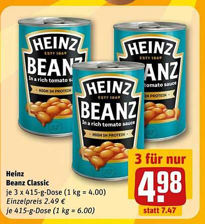 Heinz Beanz Classic 3 x 415-g-Dose