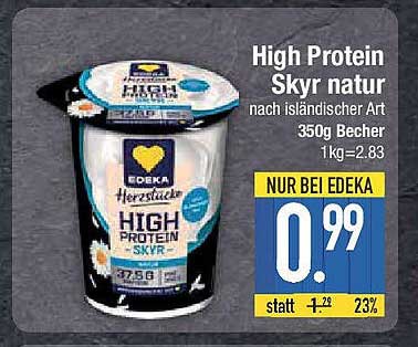 High Protein Skyr natur nach isländischer Art 350g Becher
