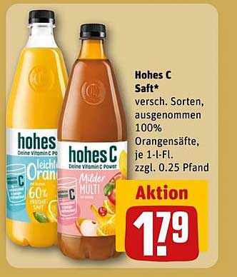 Hohes C Saft - 100% Fruchtgenuss für jeden Tag