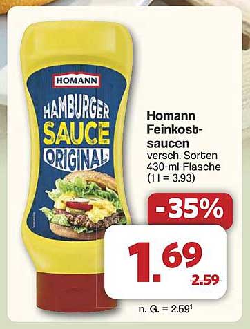 Homann Feinkostsaucen Original 430 ml