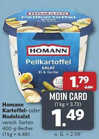 Homann Pellkartoffel- oder Nudelsalat