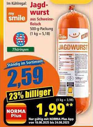 Jagdwurst aus Schweinefleisch 500-g-Packung