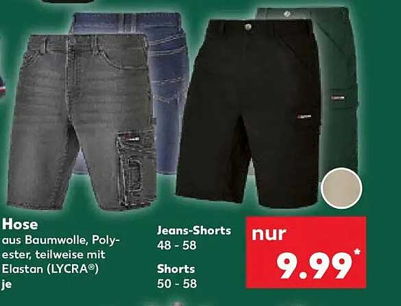 Jeans-Shorts und Shorts für nur 9,99*