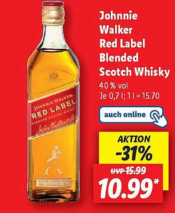 Johnnie Walker Red Label Blended Scotch Whisky