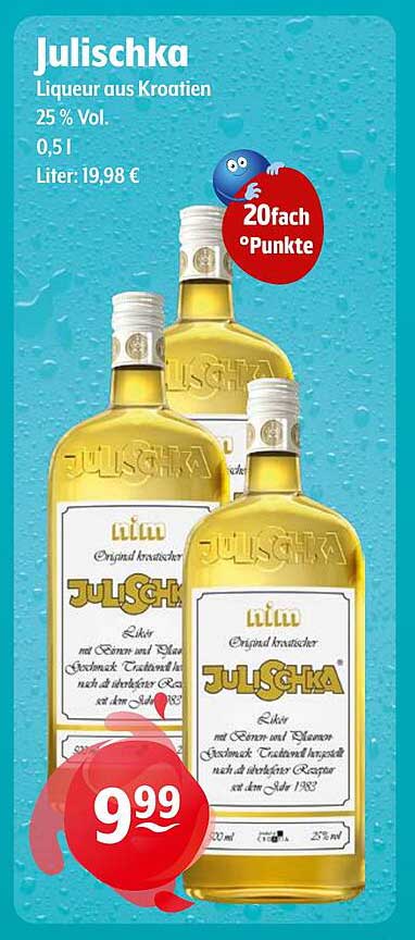 Julischka Likör aus Kroatien 0,5 l - 25 % Vol