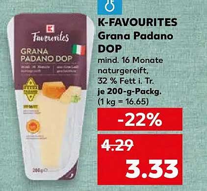 K-Favourites Grana Padano DOP 200 g