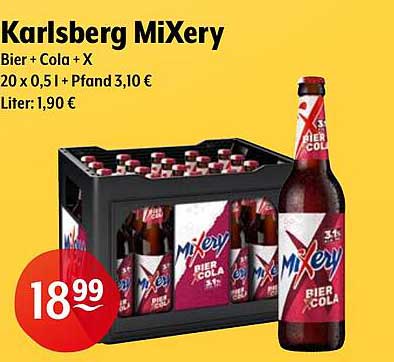 Karlsberg MiXery Bier + Cola + X 20 x 0,5l