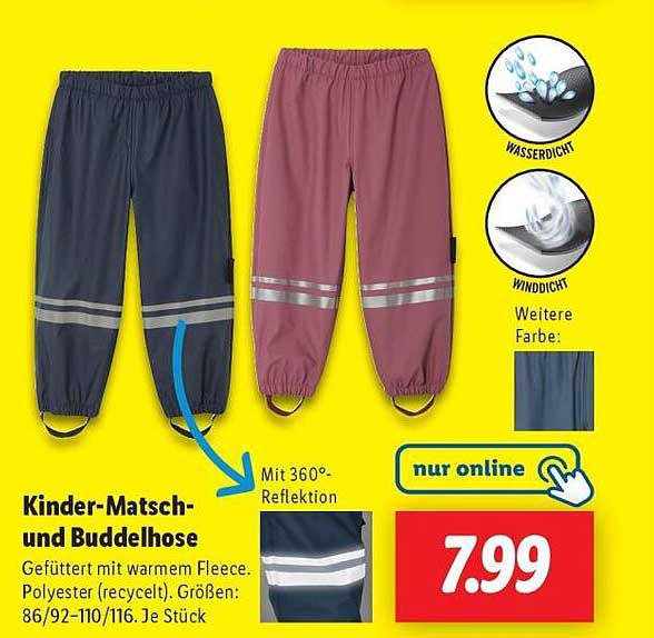 Kinder-Matsch- und Buddelhose