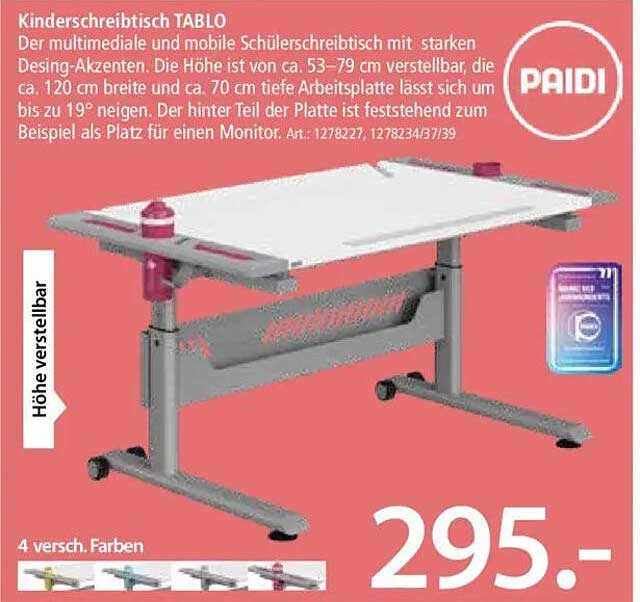 Kinderschreibtisch TABLO