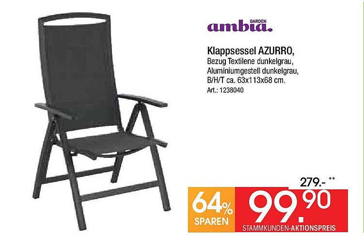 Klappsessel AZURRO von ambia garden
