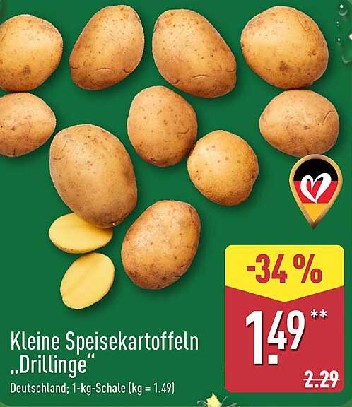 Kleine Speisekartoffeln „Drillinge“