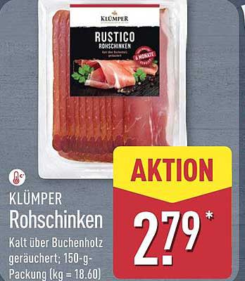 Klümper Rohschinken Rustico - 150 g