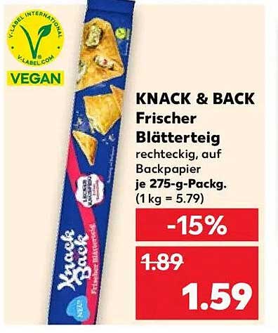 KNACK & BACK Frischer Blätterteig