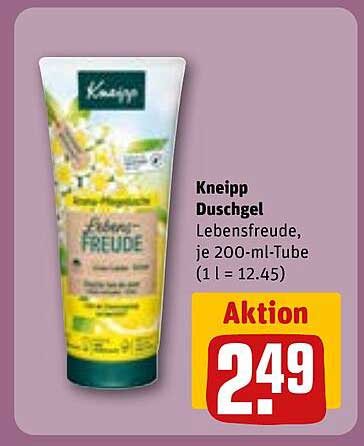 Kneipp Duschgel Lebensfreude, je 200-ml-Tube (1 l = 12,45)