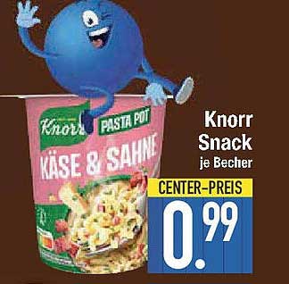 Knorr Snack Käse & Sahne je Becher