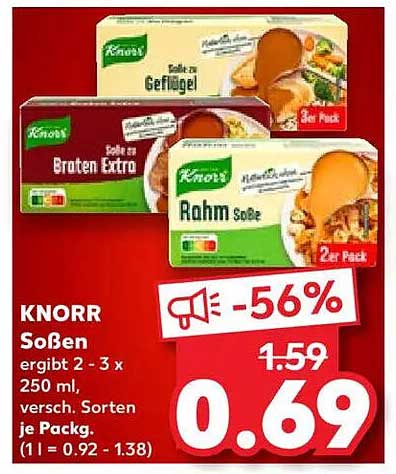 KNORR Soßen 2er Pack (250 ml) - Vielfalt für Ihre Küche