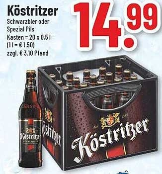 Köstritzer Schwarzbier oder Spezial Pils Kasten
