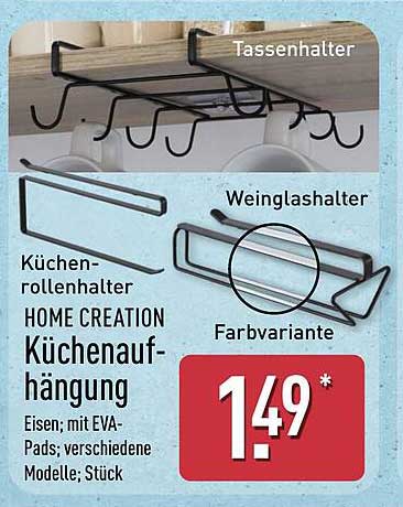 Küchenaufhängung Home Creation - verschiedene Modelle