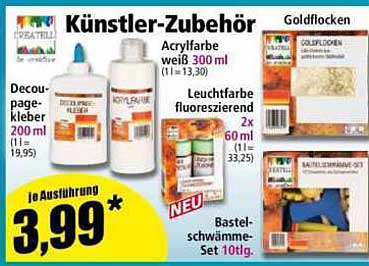Künstler-Zubehör für kreative Projekte