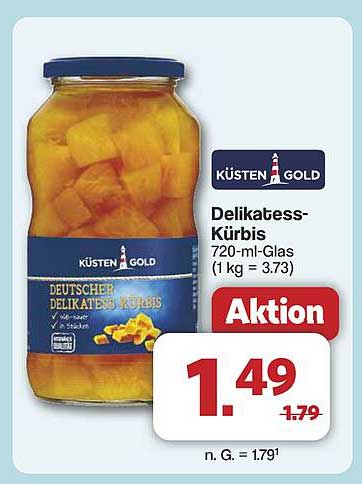 KÜSTEN GOLD Delikatess-Kürbis 720-ml-Glas