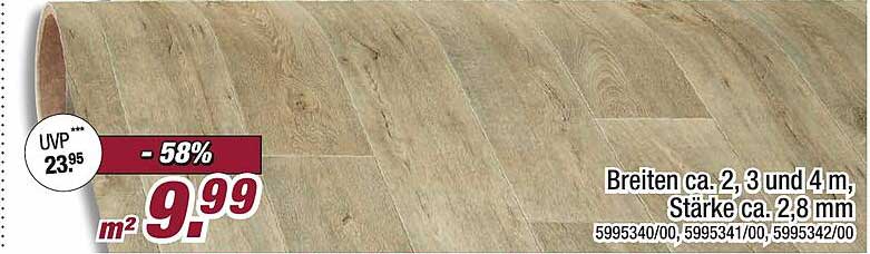 Laminatboden in Holzoptik - Nur 9,99 € pro m²