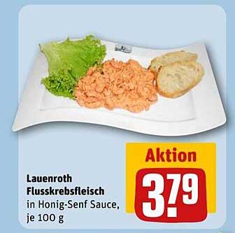 Lauenroth Flusskrebsfleisch in Honig-Senf Sauce, je 100 g