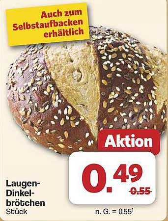 Laugen-Dinkelbrötchen Stück