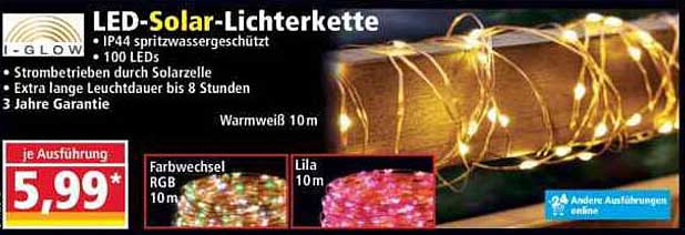 LED-Solar-Lichterkette
