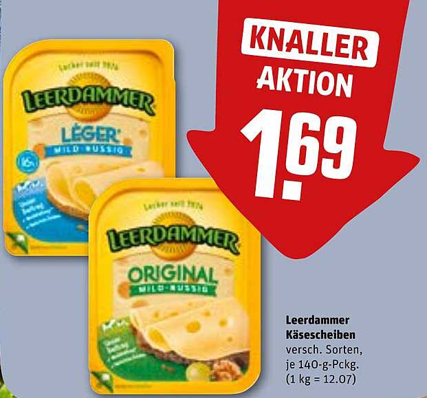 Leerdammer Käse scheiben 140 g - Verschiedene Sorten