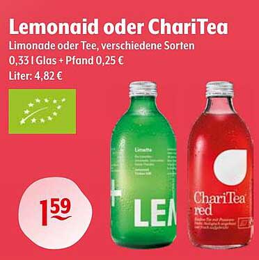 Lemonaid oder ChariTea – Erfrischungen in Bio-Qualität