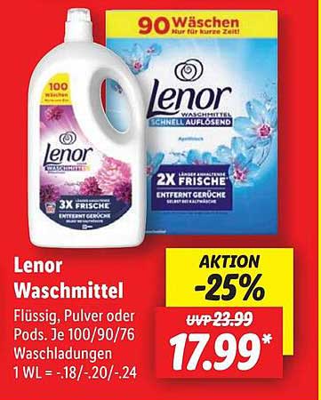 Lenor Waschmittel - 25% Aktion