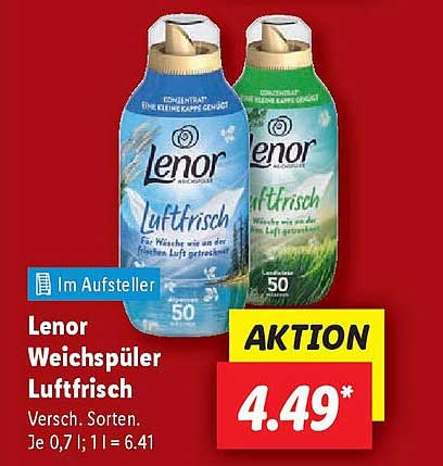 Lenor Weichspüler Luftfrisch, verschiedene Sorten