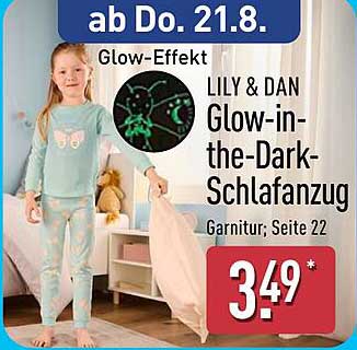 LILY & DAN Glow-in-the-Dark-Schlafanzug