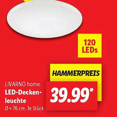 LIVARNO home LED-Deckenleuchte