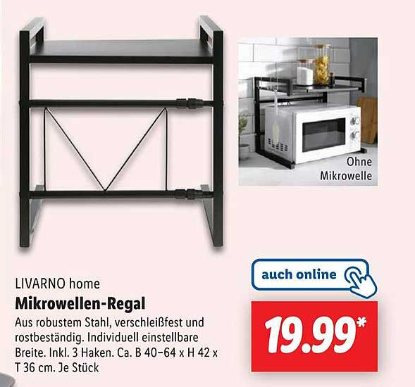 LIVARNO home Mikrowellen-Regal
