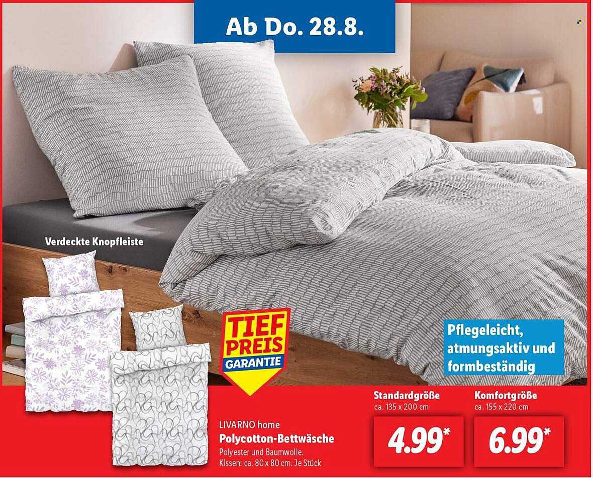 LIVARNO home Polycotton-Bettwäsche