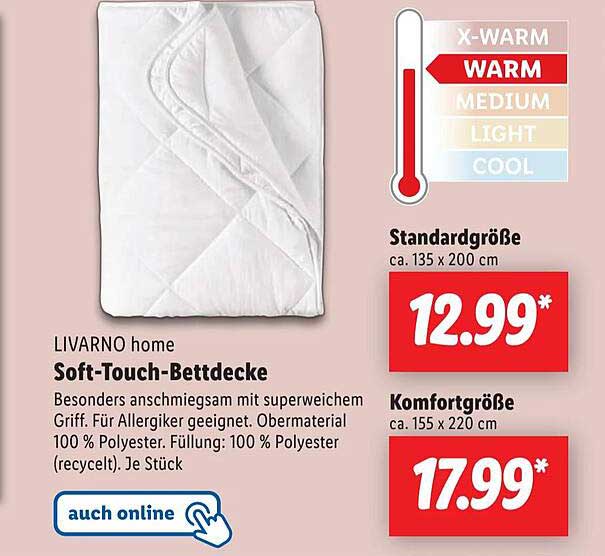 LIVARNO home Soft-Touch-Bettdecke