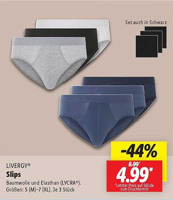 LIVERGY® Slips im 3er-Set