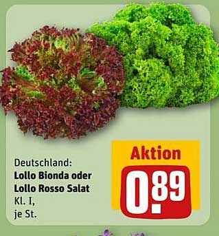 Lollo Bionda oder Lollo Rosso Salat