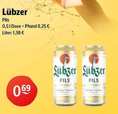 Lübzer Pils - 0,5 l Dose zum Spitzenpreis
