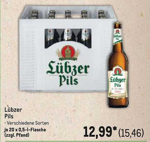 Lübzer Pils – Verschiedene Sorten im 20er Kasten