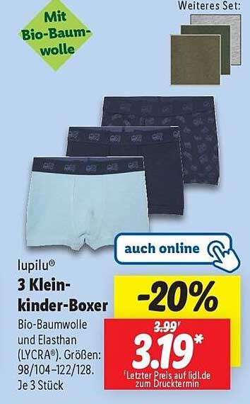 lupilu 3 Kleinkinder-Boxer