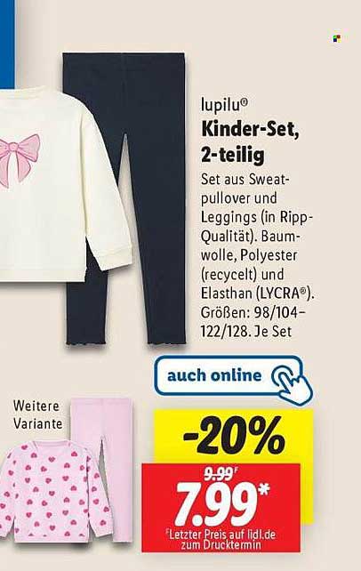 lupilu® Kinder-Set, 2-teilig