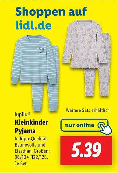 lupilu® Kleinkinder Pyjama