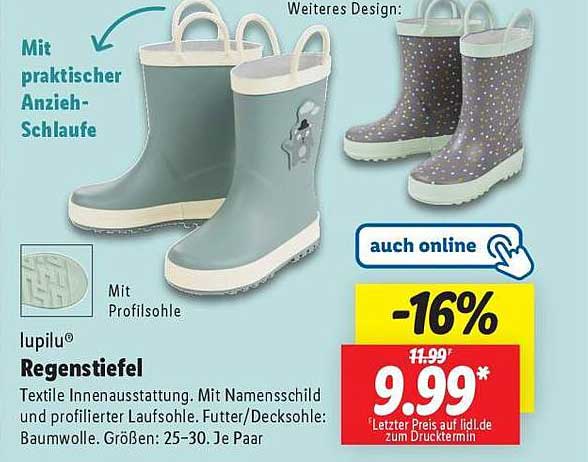 lupilu® Regenstiefel