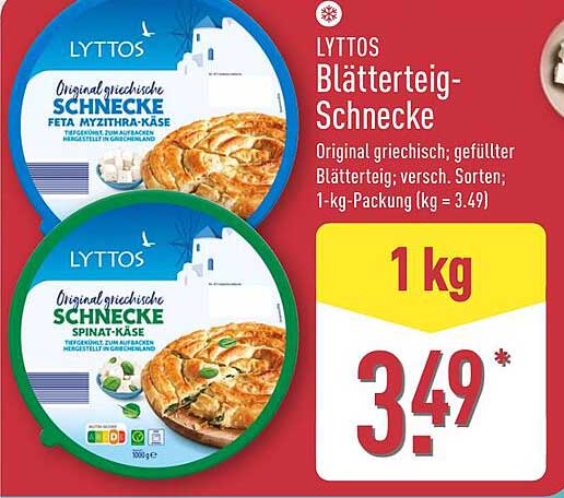 LYTTOS Blätterteig-Schnecke